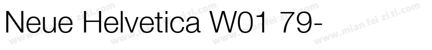 Neue Helvetica W01 79字体转换